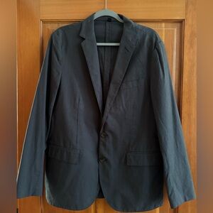 Men’s J. Crew Blazer Jacket, Size Medium, Navy Blue/Grey